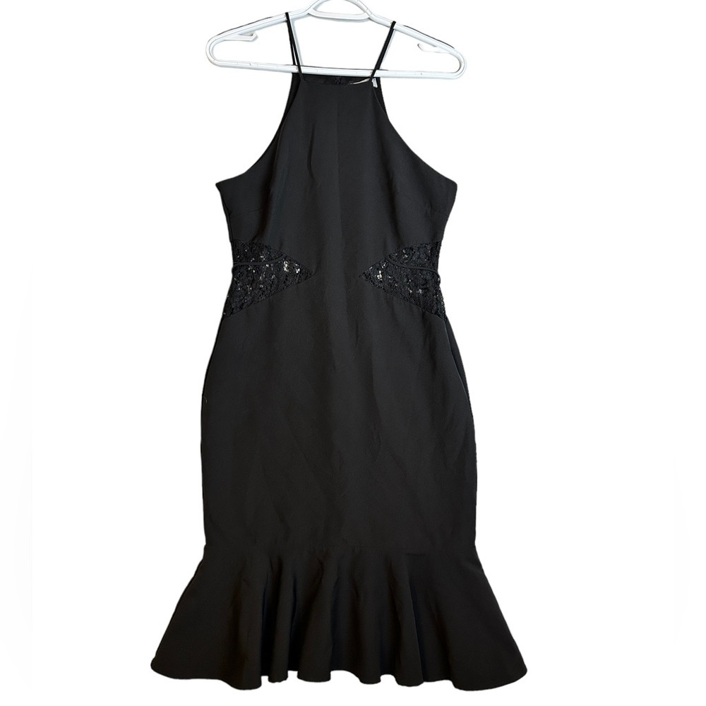 NSR Lace Cut Out Little Black Dress M